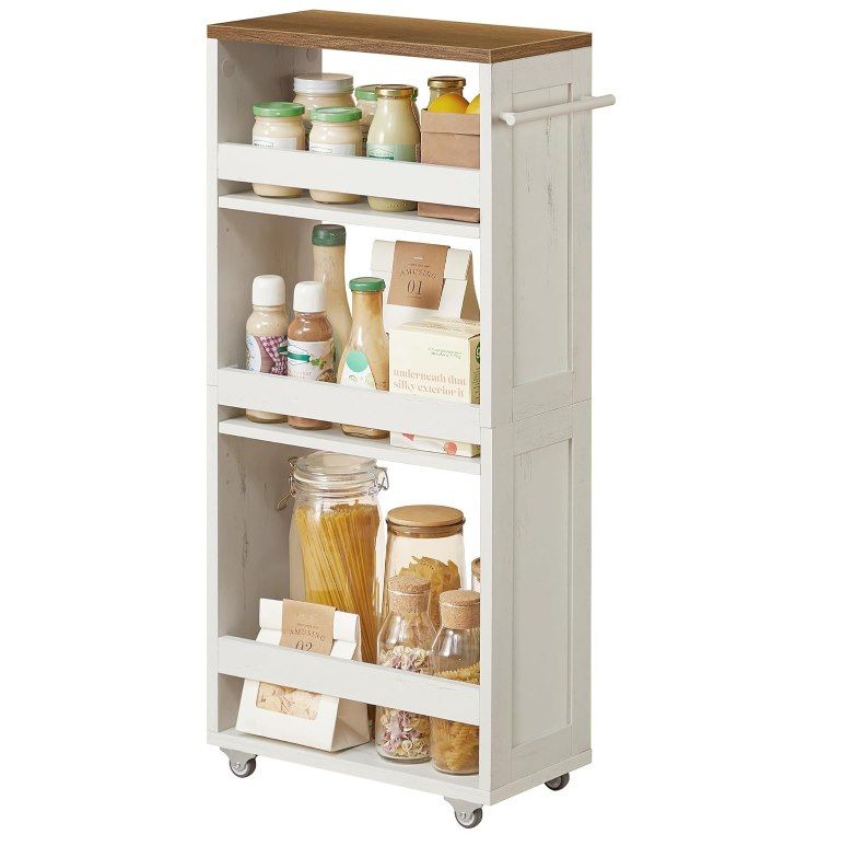 🍽️ VASAGLE schmaler Rollwagen aus Holz und Stahl für 33,99€ (statt 40€)