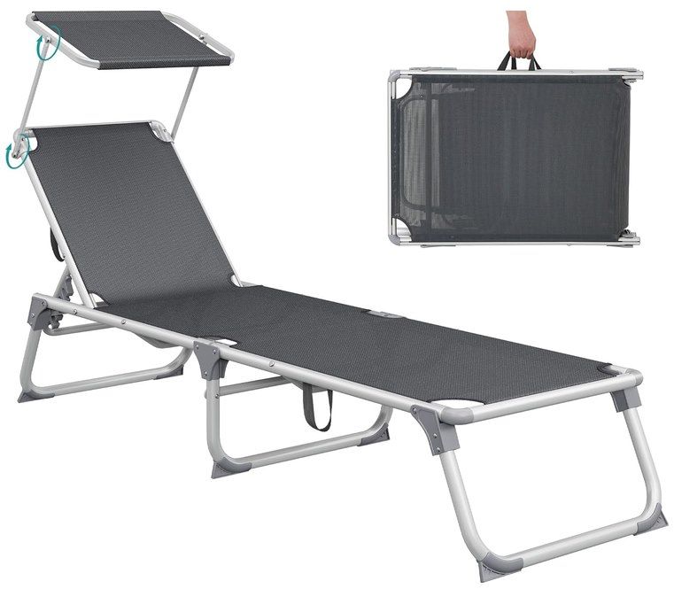 🌞 SONGMICS Sonnenliege mit Dach aus Aluminium für 41,99€ (statt 56€) 🌞 SONGMICS Sonnenliege mit Dach aus Aluminium für 41,99€ (statt 56€)