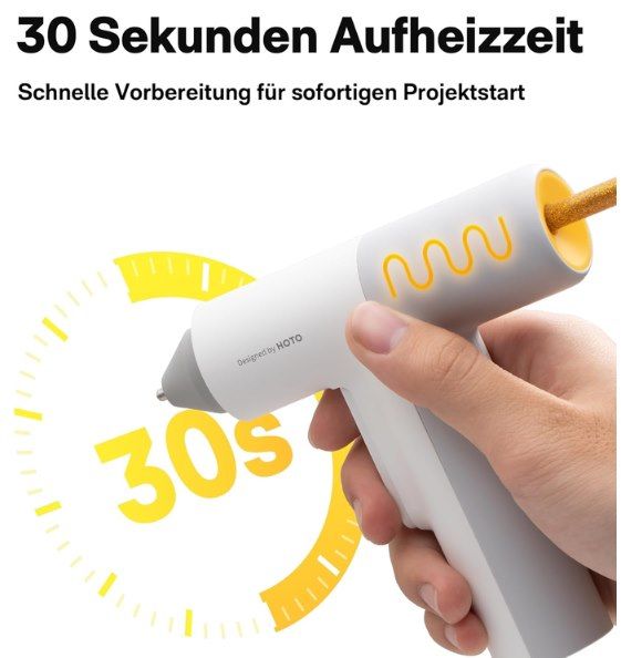 🔫 HOTO Akku Heißklebepistole Pro inkl. 40 Sticks für 29,99€ (statt 38€) 🔫 HOTO Akku Heißklebepistole Pro inkl. 40 Sticks für 29,99€ (statt 38€)