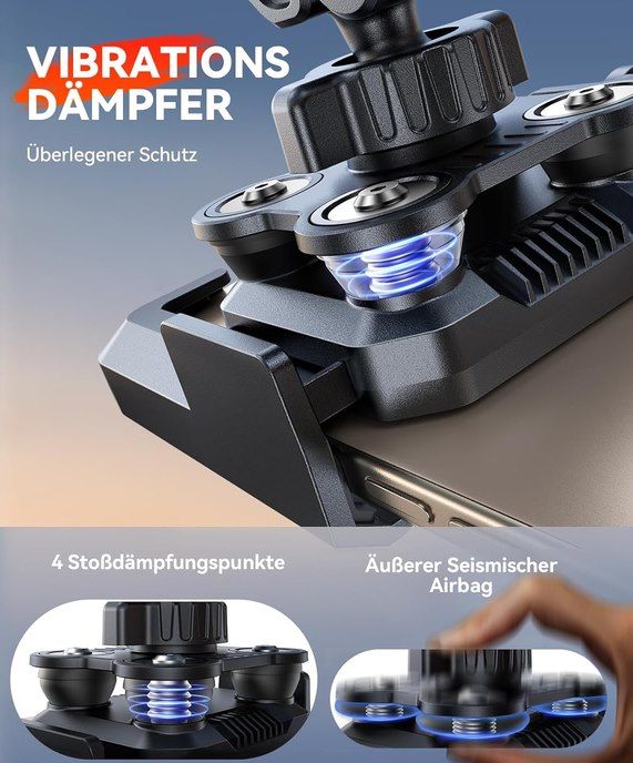 📱 JOYROOM Handyhalterung mit 4-Punkt Vibrationsdämpfung für 9,99€ (statt 20€) 📱 JOYROOM Handyhalterung mit 4 Punkt Vibrationsdämpfung für 9,99€ (statt 20€)