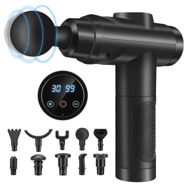 💪 Zerolia MG-A3 Massagepistole mit 30 Stufen für 23€ (statt 30€)