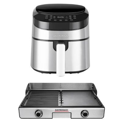 TIPP!🍕🥩🍟 Gastroback Tischgrill Plancha + Airfryer ab 140€ (statt 221€)