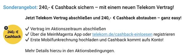 📱 Honor Magic8 Pro (512GB) für 159€ + Telekom MagentaMobil S 30GB für 39,95€ mtl. + 240€ Bonus 📱 Honor Magic8 Pro (512GB) für 159€ + Telekom MagentaMobil S 30GB für 39,95€ mtl. + 240€ Bonus
