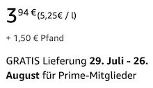 🤔 Fehler? 🥤 6x Volvic Vitamin+ Active Pfirsich (ohne Zucker), 0,75 L für 3,94€ (statt 11€) 🤔 Fehler? 🥤 6x Volvic Vitamin+ Active Pfirsich (ohne Zucker), 0,75 L für 3,94€ (statt 11€)