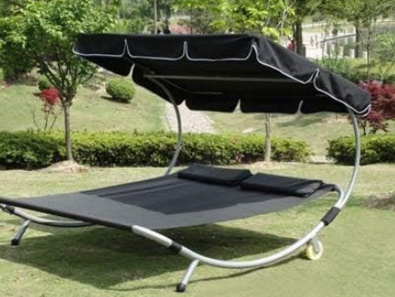 🌞⛱️ JLSun 2 Personen Sonnenliege mit Sonnendach für 63,99€ (statt neu 100€)