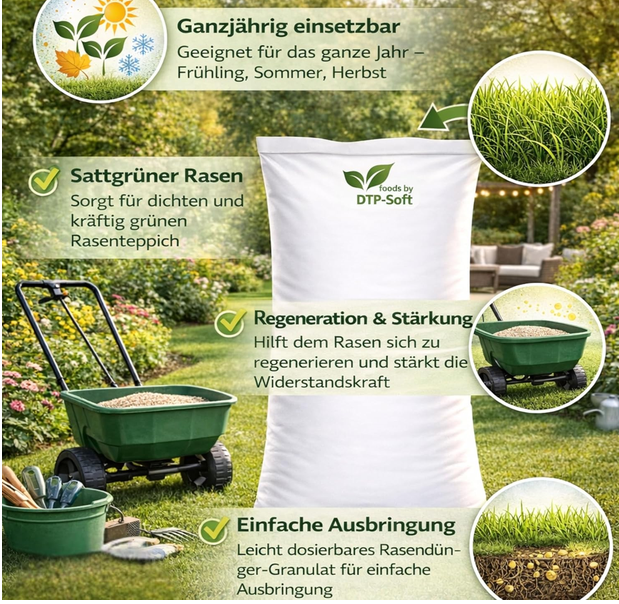 🚜 DTP-Soft Rasendünger Eco 25kg für 24,99€ (statt 35€) Kilo Preis nur 0,99€! 🚜 DTP Soft Rasendünger Eco 25kg für 24,99€ (statt 35€) Kilo Preis nur 0,99€!