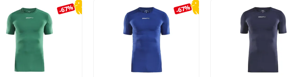 👕 Craft Pro Control Herren Kompressions Shirt für je 20,98€ (statt 29€)