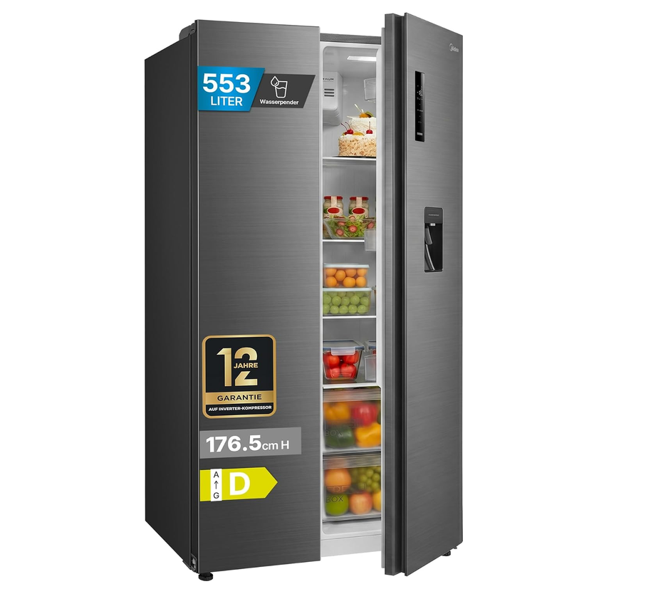 Midea MDRS710FGD46 Side-by-Side Kombi 553l NoFrost für 599,99€ (statt 749€)