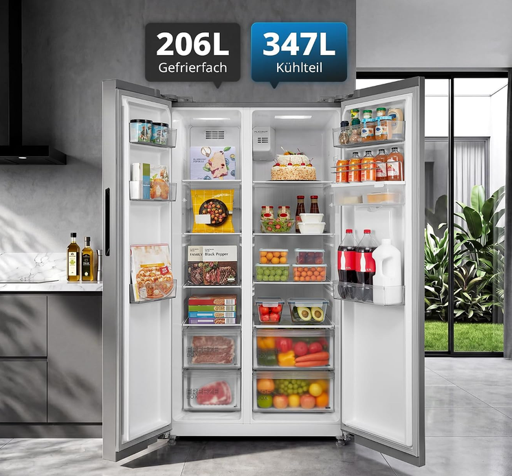 Midea MDRS710FGD46 Side by Side Kombi 553l NoFrost für 599,99€ (statt 749€)