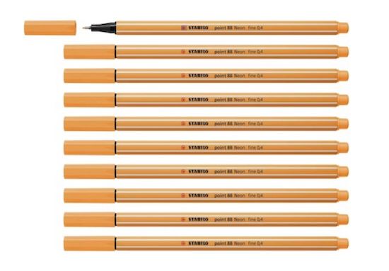 🟠 10er Pack STABILO Fineliner point 88 in Leuchtfarbenorange für 3,12€ (statt 7€) 🟠 10er Pack STABILO Fineliner point 88 in Leuchtfarbenorange für 3,12€ (statt 7€)