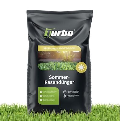 🌱 Turbogrün Rasendünger Sommer, 10kg für 35,69€ (statt 42€)