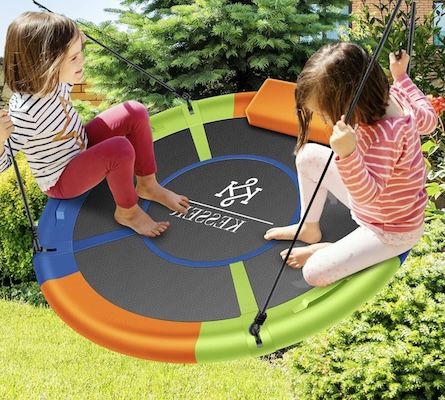 👧 Kesser Tellerschaukel mit Kissen & 4 Griffen (Ø 100cm, bis 300kg) für 36,80€ (statt 49€) 👧 Kesser Tellerschaukel mit Kissen & 4 Griffen (Ø 100cm, bis 300kg) für 36,80€ (statt 49€)