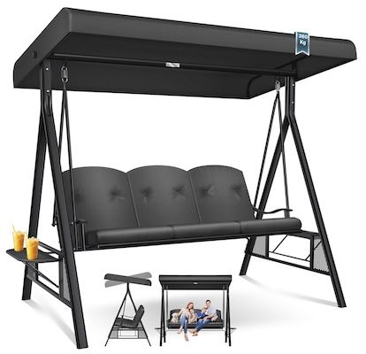 😍 KESSER Hollywoodschaukel mit Sonnendach, 3-Sitzer für 181,80€ (statt 299€)