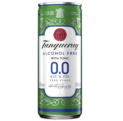🥤 12x Tanqueray 0.0% & Tonic, alkoholfreies Mixgetränk ab 13,24€ (statt 25€)