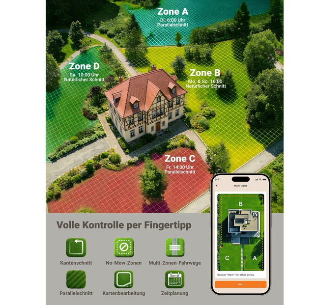🚜🏠 Worx Vision Cloud WR304E Mähroboter o. Begrenzungskabel 400 m² für 499€ (statt 651€)