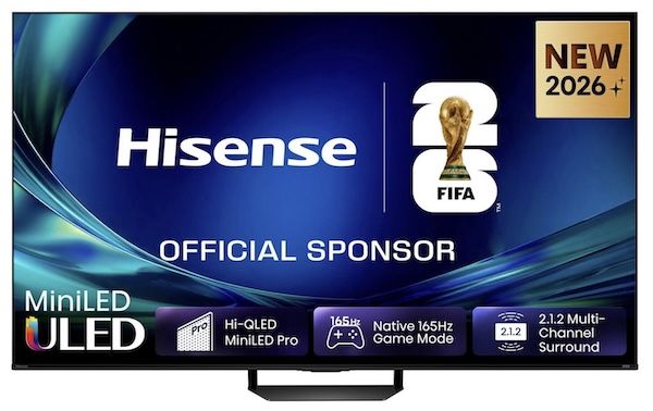 📺 Hisense 75U7DS Pro   75 Zoll UHD Fernseher mit 165 Hz für 1.099,80€ (statt 1.489€)