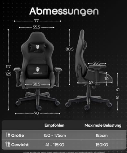 🎮🪑 Dowinx ergonomischer Gaming & Office Schreibtisch Stuhl für 101,99€ (statt 150€) 🎮🪑 Dowinx ergonomischer Gaming & Office Schreibtisch Stuhl für 101,99€ (statt 150€)