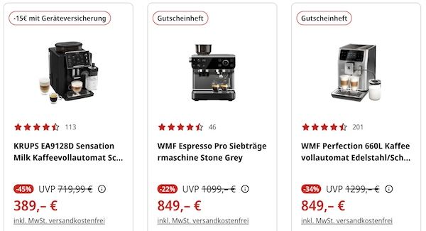 ☕️🧹 MediaMarkt: WMF, Rowenta, Tefal & Krups Sommer-Deals ☕️🧹 MediaMarkt: WMF, Rowenta, Tefal & Krups Sommer Deals