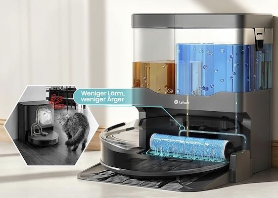 🧹 Lefant M210 PRO Omni Saugroboter mit Frischwassertank für 219,99€ (statt 285€) 🧹 Lefant M210 PRO Omni Saugroboter mit Frischwassertank für 219,99€ (statt 285€)