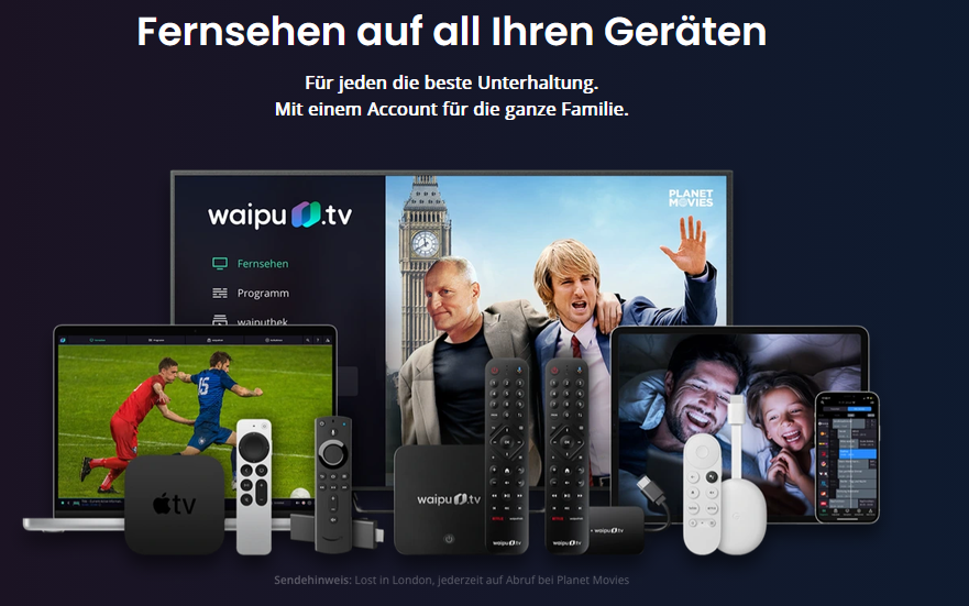 📺🍿 waipu.tv Start 260 Sender + TV Stick nur 4,99€ mtl. (statt 10€)