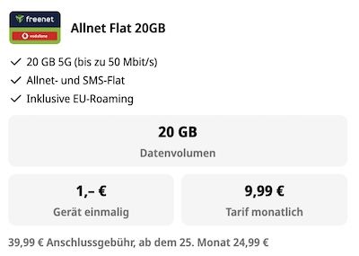 🔥📱Samsung Galaxy A57 für 1€ + 20GB Vodafone Allnet nur 9,99€ mtl. + 💰 50€ Cashback