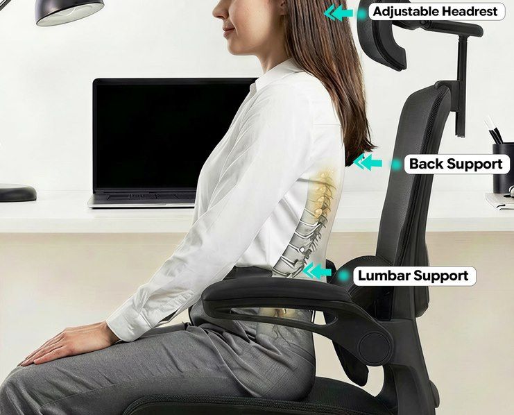 💺 Ergoreal ergonomischer Bürostuhl mit 3D Kopfstütze für 83,40€ (statt 139€)