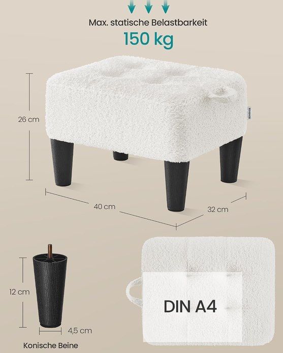 🐑 SONGMICS Fleece Fußhocker bis 150kg für 15,29€ (statt 20€) 🐑 SONGMICS Fleece Fußhocker bis 150kg für 15,29€ (statt 20€)