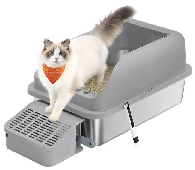😻 Feandrea Katzenklo mit Edelstahlwanne für 26,99€ (statt 38€)