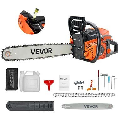 🪚 Vevor 58cc Benzin-Kettensäge mit 2,7PS & 508mm für 76,92€ (statt 93€)