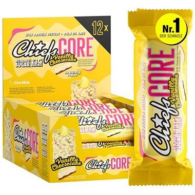 🍰 12er Pack Chiefs Creamy Core Bar Vanilla Cheesecake ab 20,65€ (statt 27€)