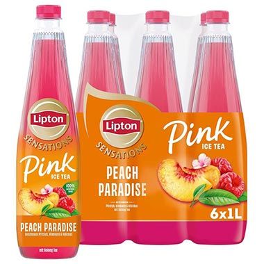 🍹 6 x 1L Lipton Sensations Peach Paradise Pink Ice Tea für 8,99€ (statt 12€)