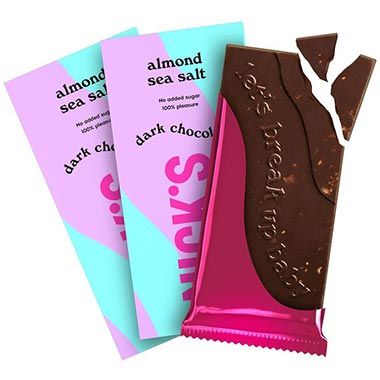 🍫 3er Pack N!CK’S Zartbitter Schokolade mit Mandel & Meersalz ab 6,33€ (statt 10€)