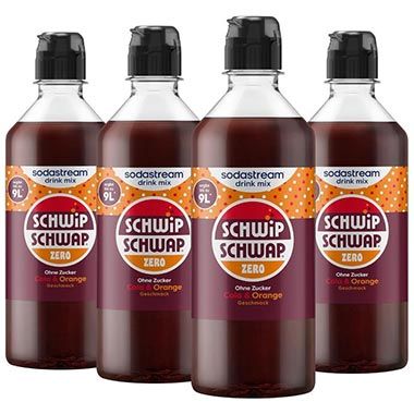 🥤 4er Pack SodaStream drink mix Schwip Schwap Zero ab 17€ (statt 24€)