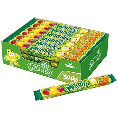 🍬 24er Pack Mamba Sour Kaubonbons in 4 Sorten für 18,30€ (statt 24€)