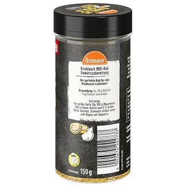 🧄 Ostmann Garlic Gold Rub, Trockenmarinade, 150g ab 3,32€ (statt 4,39€) 🧄 Ostmann Garlic Gold Rub, Trockenmarinade, 150g ab 3,32€ (statt 4,39€)