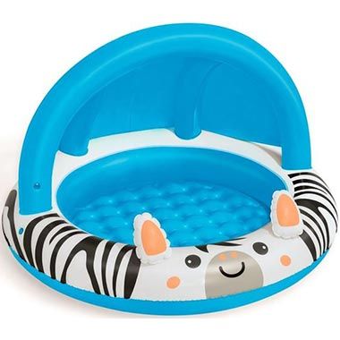 🏊🏻‍♀️ Bestway Safari Zebra Planschbecken mit Sonnendach für 11,89€ (statt 18€)