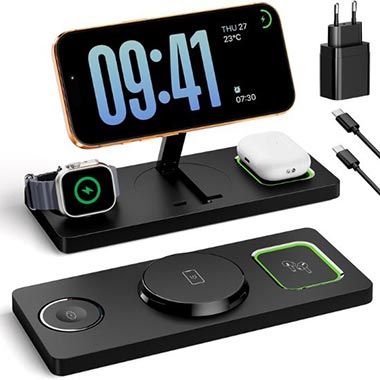 🔌 Eddibox 3 in 1 MagSafe Ladestation für Apple für 17,99€ (statt 40€)