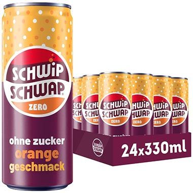 🍊 24x Schwip Schwap Orange Zero für 14,99€ (statt 24€) - 0,62€ pro Dose! 🍊 24x Schwip Schwap Orange Zero für 14,99€ (statt 24€) 0,62€ pro Dose!