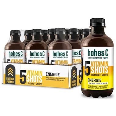🍊 12er Pack hohes C Vitamin Shots Energie, 330ml für 22,92€ (statt 30€)