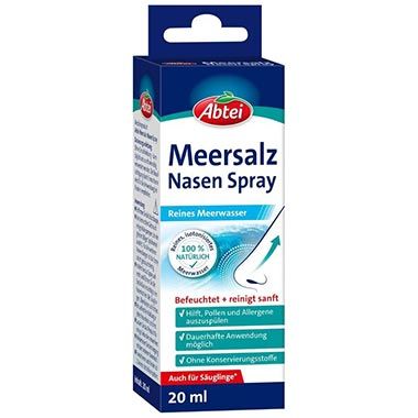 👃🏻 Abtei Meersalz Nasenspray, 20ml für 2,66€ (statt 4€)