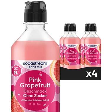 🍹 4er Pack Sodastream drink mix Pink Grapefruit ohne Zucker ab 15,67€ (statt 24€)