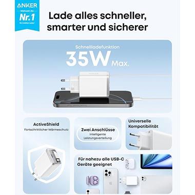 🔌 Anker Nano USB-C Ladegerät, 35W Max für 17,99€ (statt 36€) 🔌 Anker Nano USB C Ladegerät, 35W Max für 17,99€ (statt 36€)
