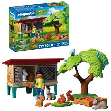 🐇 Playmobil 72170 Country Ländlicher Kaninchenstall für 9,99€ (statt 14€)