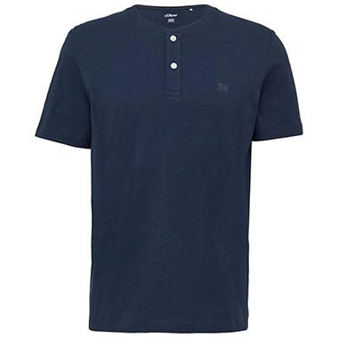 👕 s.Oliver Henley-Shirt mit Flammgarnstruktur ab 8,77€ (statt 14€)