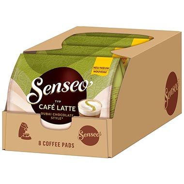 ☕ 4 x 8er Pack Senseo Café Latte Dubai Chocolate Style Pads ab 12,34€ (statt 16€)