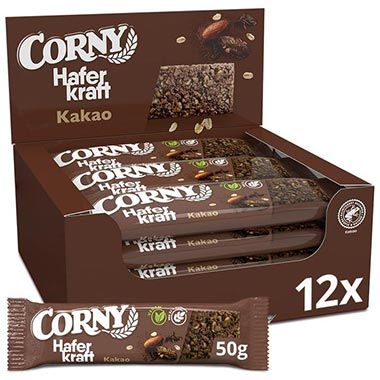 🍫 12er Pack Corny Haferkraft Kakao Haferriegel ab 12,34€ (statt 17€)
