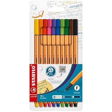 🖋️ 10er Pack Stabilo point 88 Fineliner für 6,05€ (statt 10€)
