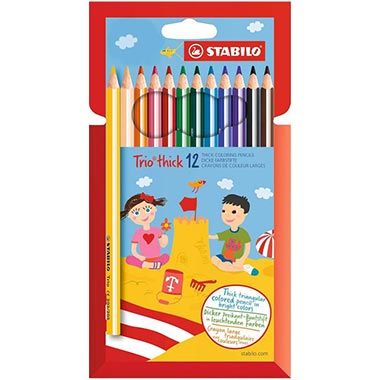 ✍️ 12er Pack Stabilo Dreikant-Buntstift Trio dick für 5,80€ (statt 9€)