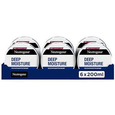 🧴 6er Pack Neutrogena Deep Moisture Körpercreme, 200ml ab 9,39€ (statt 15€)