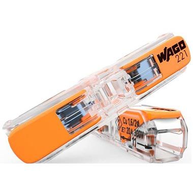 🔌 60er Pack WAGO 2-Leiter Durchgangs-Verbinder mit Hebel für 17,99€ (statt 23€)